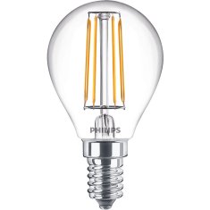 Philips Pakiranje od 2 LED E14 kuglaste žarulje 4,3 W (40 W) prozirne 470 lm