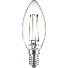Philips Pakiranje od 2 LED E14 2W (25W) prozirne 250lm