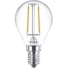 Philips Pakiranje od 2 LED E14 kuglaste žarulje 2W (25W) prozirne 250lm