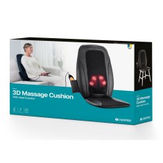 Champion 3-zonska masažna podloga s infracrvenim grijanjem crna