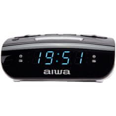 AIWA Radio sat s dvostrukim alarmom LED zaslon AC napajanje