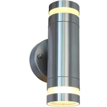 Northix Zidna svjetiljka 2x GU10 grlo IP44 Aluminij