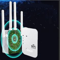 VYZIO® Dvopojasni WiFi pojačivač signala 1200 Mbps, 2.4/5 GHz, 4 antene, Ethernet | WIFINA 5G