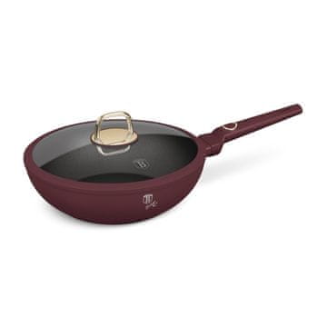 Berlingerhaus Wok tava s poklopcem i titanskim premazom, 28 cm, Leonardo kolekcija