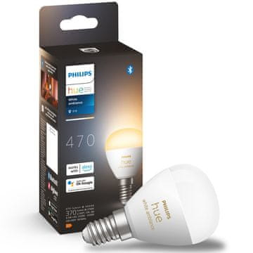 Philips E14 kuglasta pametna LED žarulja 470 lm toplo bijelo