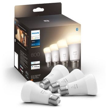 Philips Pametne LED žarulje E27 A60 800 lm Bluetooth 4 kom