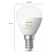Philips Pametne kuglaste LED žarulje E14 White Ambiance 470 lm 2 kom