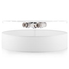 Northix Stropna svjetiljka Tekstil Ø50cm Bijela