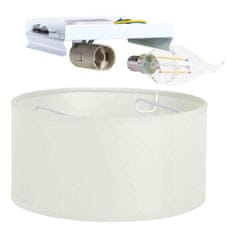 Smartwares Stropna svjetiljka Tekstil Ø20cm Bijela