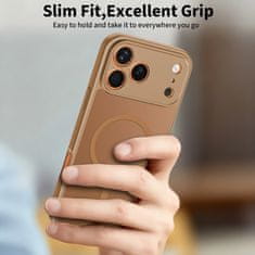 Tech-protect BasicMag MagSafe maska za iPhone 17 Pro, smeda