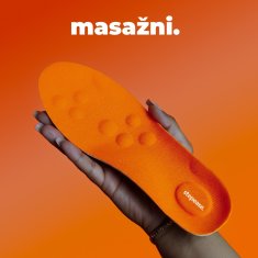 Stepease Ortopedski ulošci s masažnim točkama za ublažavanje boli, potpora svoda, prilagodljivo rezanje | STEPEASE narančasta, 43 - 44