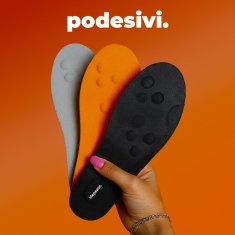 Stepease Ortopedski ulošci s masažnim točkama za ublažavanje boli, potpora svoda, prilagodljivo rezanje | STEPEASE narančasta, 43 - 44