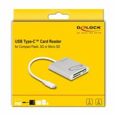 Delock čitač kartica USB TipC za SD i CF kartice 91005
