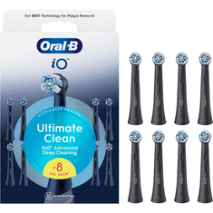 Oral-B Rezervne glave iO Ultimate Clean 8 kom, crna