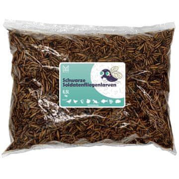 Mersjo Sušene larve crne vojničke muhe za gmazove, glodavce i ribe 1kg BSF