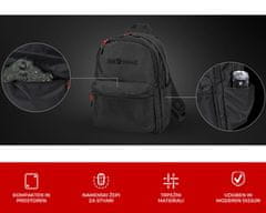 Genesis Pallad 200 2v1 univerzalni nahrbtnik, 19 L, 6 žepov, črn