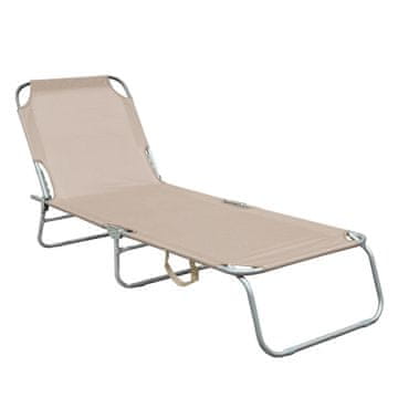 Aga Vrtni podesivi ležaljka Bež