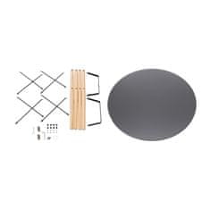 Aga Blagovaonski stol 80 cm Sivi