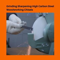 Nikcorp Brusna ploča za stolnu brusilicu, bijeli aluminijev oksid, 200 x 25 mm, rupa 16 mm, za kaljeni i legirani čelik