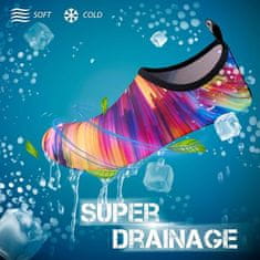 Nikcorp Cipele za vodu brzosušeće, unisex obuća za plažu, ronjenje i plivanje, protuklizni potplat, šarene, veličina 44-45