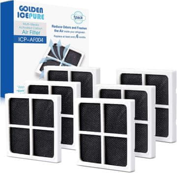 Nikcorp Zračni filtri za hladnjak i pročišćivač zraka, set 6 kom, zamjenski filtar s aktivnim ugljenom, LG LT120F, Kenmore 469918