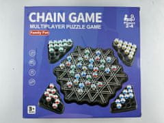 Nikcorp Strateška igra na ploči s trokutima i gumicama, logička igra za djecu i odrasle, set za 2-4 igrača, edukativna zabava