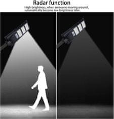 Nikcorp Vanjska solarna LED lampa 351 LED dioda, IP65 vodootporna, s daljinskim upravljačem, senzorom pokreta i zidnim nosačem