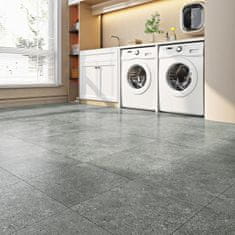 Nikcorp Samoljepljive vinilne podne pločice PVC, imitacija granita, siva, 30x30 cm, vodootporne, set 15 komada, za kuhinju i kupaonicu