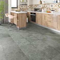 Nikcorp Samoljepljive vinilne podne pločice PVC, imitacija granita, siva, 30x30 cm, vodootporne, set 15 komada, za kuhinju i kupaonicu