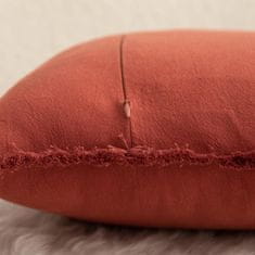 Nikcorp Jastučnice s resicama pamučne boho crvene 50 x 50 cm, set od 4 komada, dekorativne navlake za jastuke, meki pamuk