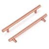 Nikcorp Ručke za namještaj ormare i ladice, ružičasto zlato, 224 mm, set od 6 komada, moderan dizajn za kuhinjske ormariće i komode