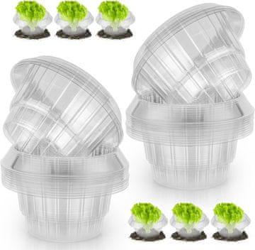 Nikcorp Zaštitni prsten protiv puževa, plastična ograda za zaštitu biljaka i sadnica, set 15 komada, UV otporno, 23 x 12 cm