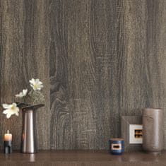 Nikcorp Samoljepljiva folija za namještaj i radne ploče tamno drvo oraha, vodootporna vinilna tapeta za obnovu, 40x300 cm