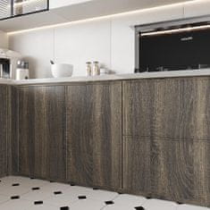 Nikcorp Samoljepljiva folija za namještaj i radne ploče tamno drvo oraha, vodootporna vinilna tapeta za obnovu, 40x300 cm