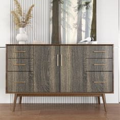 Nikcorp Samoljepljiva folija za namještaj i radne ploče tamno drvo oraha, vodootporna vinilna tapeta za obnovu, 40x300 cm