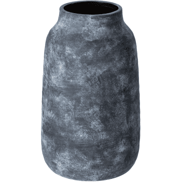 Nikcorp Keramička vaza za cvijeće, rustikalna tamnoplava dekorativna vaza 16,5 x 28 cm, moderna dekoracija za dom i pampas travu