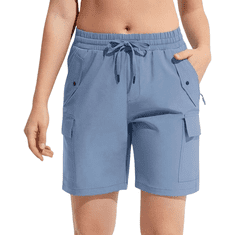 Nikcorp Ženske cargo kratke hlače sportske za trekking i trening lagane brzosušeće s džepovima plave veličina L