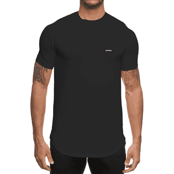 Nikcorp Muška sportska majica za trening, kompresijska, pamučna, Muscle Fit kroj, visoka prozračnost, crna, veličina M