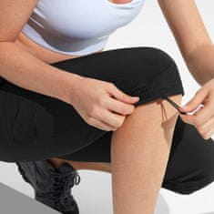 Nikcorp Ženske 3/4 planinarske hlače Cargo, vodootporne sportske capri hlače za trekking i boravak na otvorenom, crne, veličina M