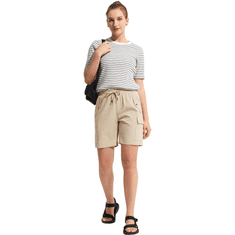 Nikcorp Ženske cargo kratke hlače sportske za treking i trening lagane brzosušeće sa 6 funkcionalnih džepova bež boja L