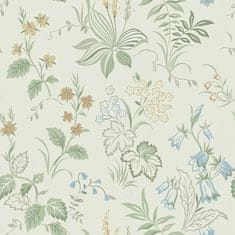 Nikcorp Samoljepljiva folija za namještaj i zidove, cvjetni motiv, bež vinilna tapeta, vodootporna, 44,5 x 300 cm, 1,33 m2