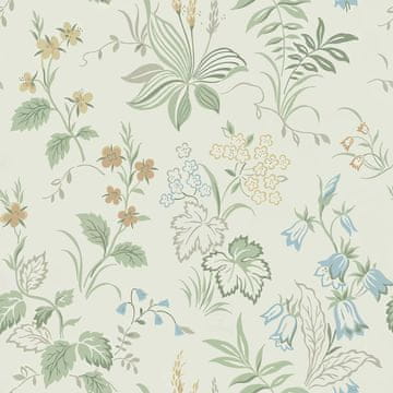 Nikcorp Samoljepljiva folija za namještaj i zidove, cvjetni motiv, bež vinilna tapeta, vodootporna, 44,5 x 300 cm, 1,33 m2