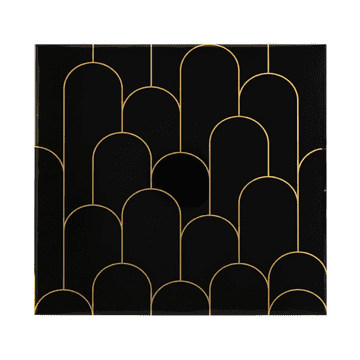 Nikcorp Samoljepljive vinilne naljepnice za pločice, zidni paneli, crna boja, vodootporne, 30 x 30 cm, set 10 komada, PVC materijal