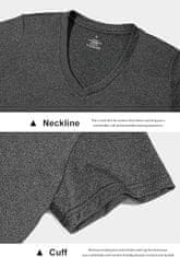 Nikcorp Ženska sportska majica kratkih rukava, set od 3 komada, za trening, fitness i trčanje, V-izrez, brzosušeća, veličina S