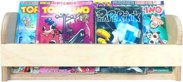 Nikcorp Montessori zidna polica za dječju sobu, 40x15 cm, prirodno drvo breze, za knjige i stripove, sigurni zaobljeni rubovi