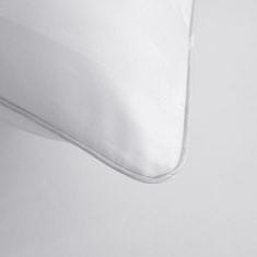 Nikcorp Jastučnice 80x80 cm set 2 komada, bijele sa satenskim prugama, mikrovlakna, skriveni patentni zatvarač, hotelski dizajn