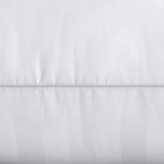 Nikcorp Jastučnice 80x80 cm set 2 komada, bijele sa satenskim prugama, mikrovlakna, skriveni patentni zatvarač, hotelski dizajn