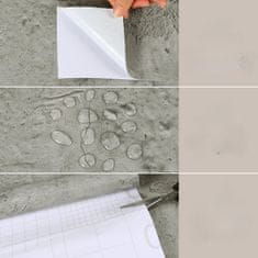 Nikcorp Samoljepljiva tapeta s efektom betona, siva vinilna zidna obloga za namještaj i kuhinju, vodootporna, 60x300 cm