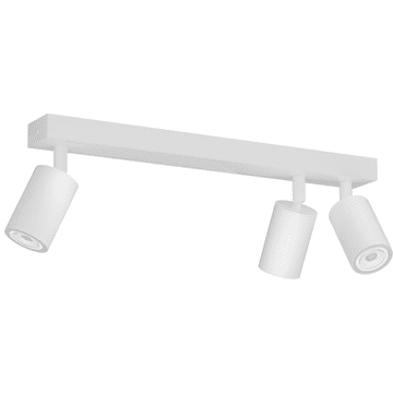 Nikcorp Stropna svjetiljka s 3 reflektora GU10 podesiva bijela 39 cm moderna aluminijska stropna rasvjeta za unutarnje prostore 50W