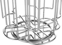 Nikcorp Stalak za Tassimo kapsule za kavu, rotirajući dozator 360°, kapacitet 52 kapsule, kromirani, srebrni, 18,2x18,2x24,5 cm